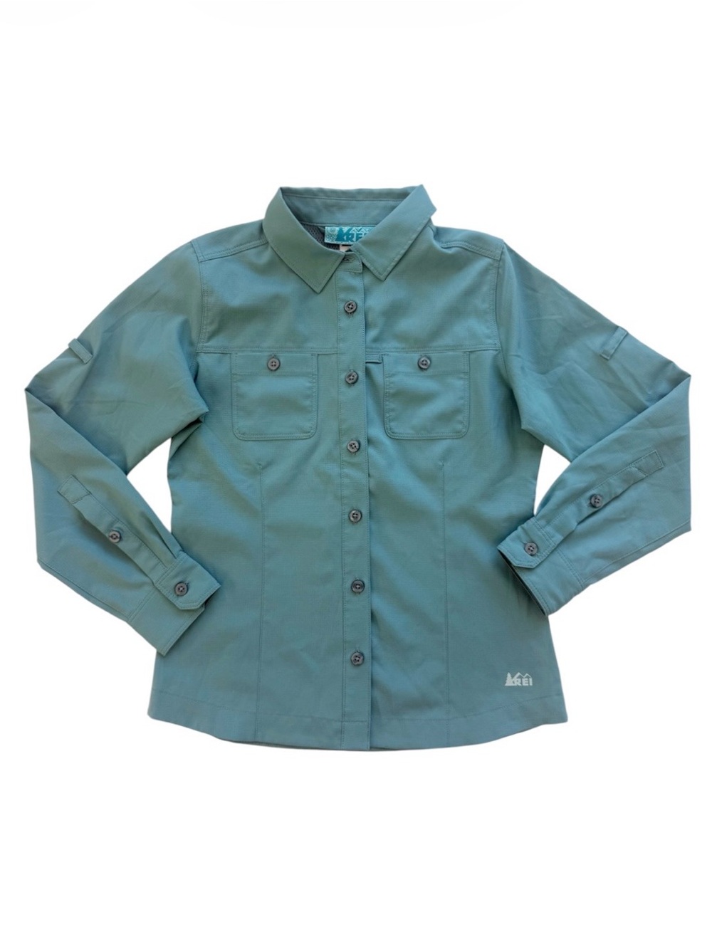 REI Sahara Button Up Hiking Shirt Size 8